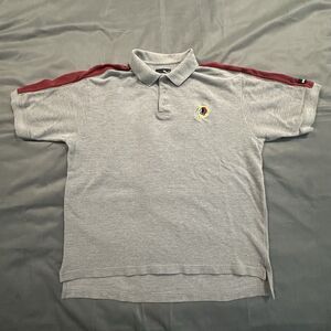 Vintage 90s Puma Washington Redskins Shirt Men XL Gray Polo Stripe Football
